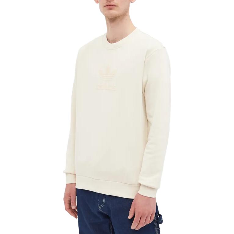adidas Trefoil Series Crew Sweatshirt 'Wonder White' HK2794