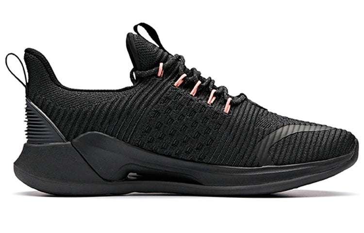 (WMNS) ANTA Running Series Sneakers 'Black Pink' 12917788-1