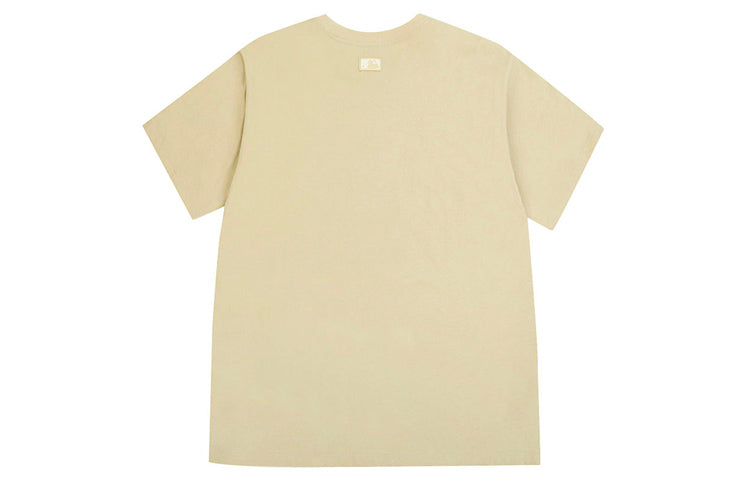 MLB Unisex New York Yankees Embroidery Round-neck Short Sleeve Beige 31TS11031-50B