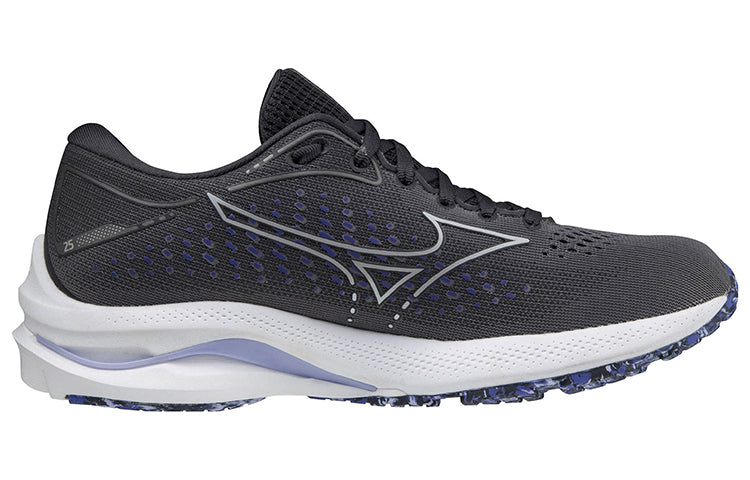 (WMNS) Mizuno Wave Rider 25 Wide 'Black Pearl Violet Glow' J1GD210693