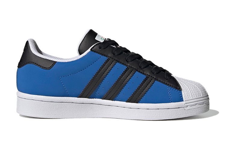 (GS) adidas originals Superstar J 'Blue Black' FW4025