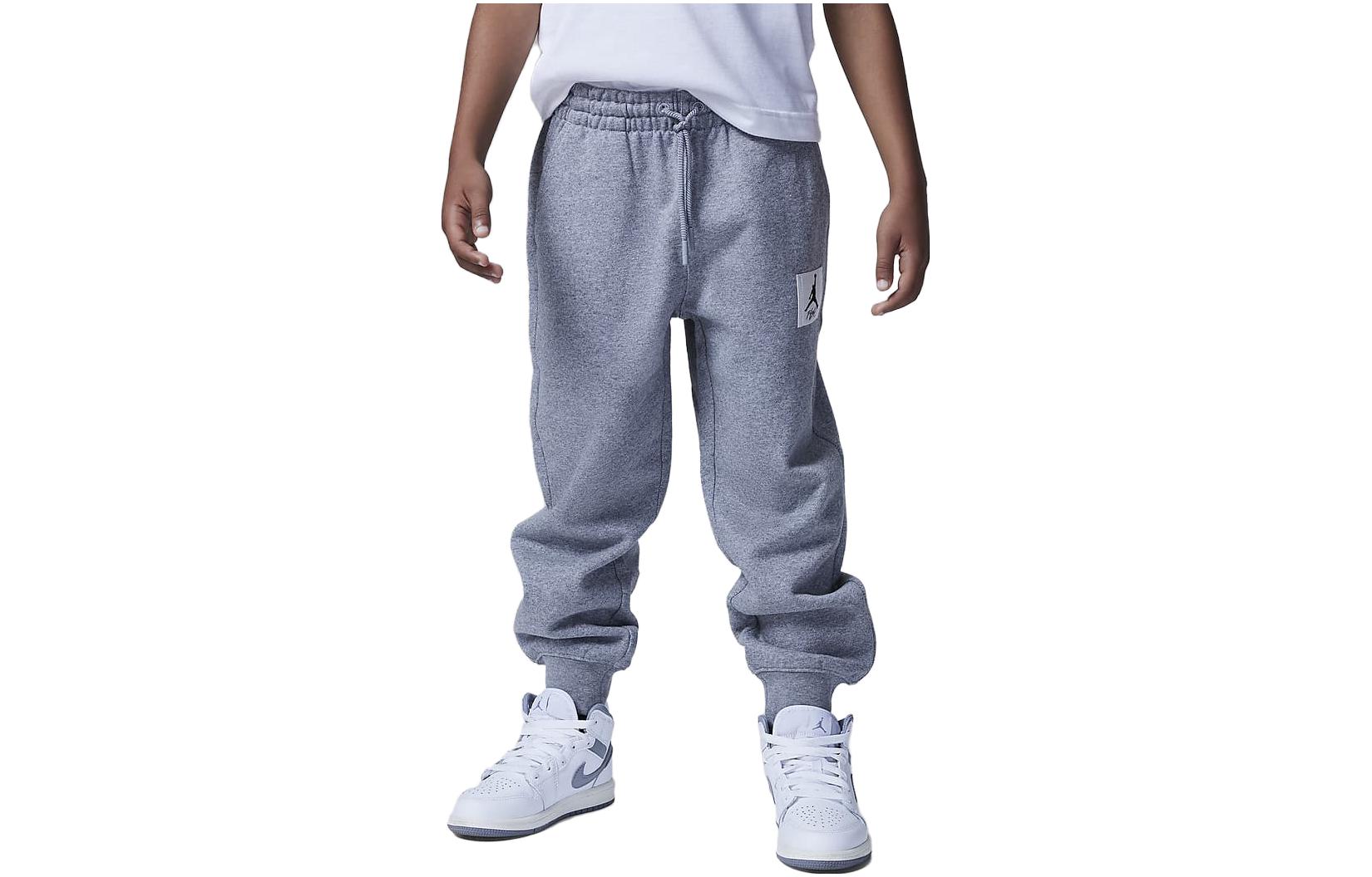 (GS) Air Jordan Flight Sweatpants 'Grey White' FZ1800-091