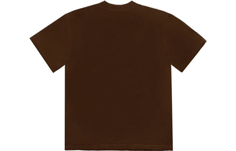 Travis Scott Cactus Jack x Mcdonald Unisex Ketchup Printed Round-neck Tee Brown TC-11