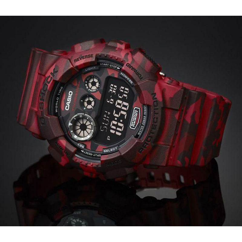 CASIO G-Shock Digital 'Red' GD-120CM-4