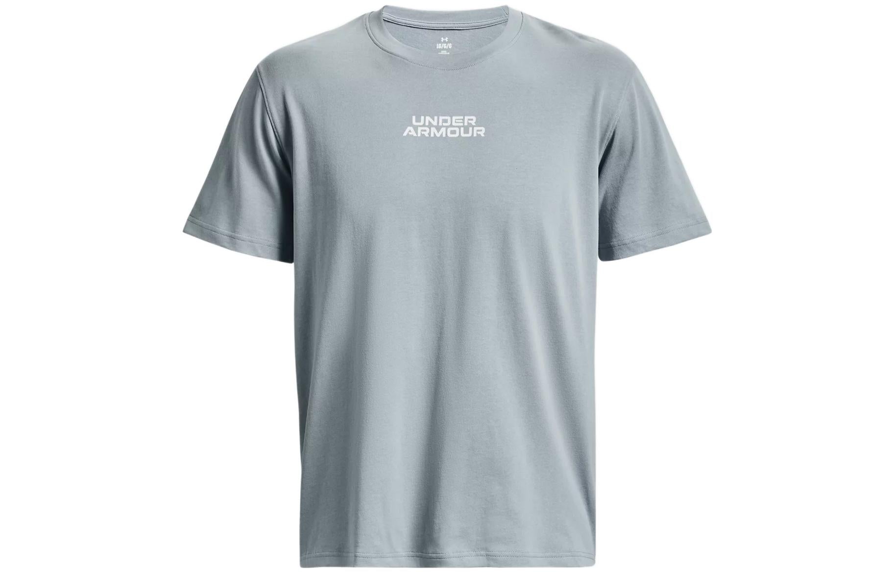 Under Armour Outline Heavyweight T-shirt 'Grey Blue' 1379109-465