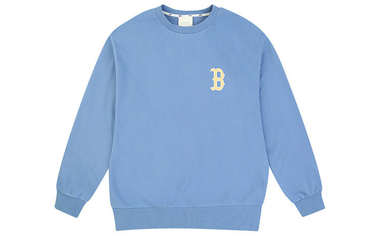 MLB Boston Red Sox Loose Printing Logo Athleisure Casual Sports Long Sleeves Unisex Blue 31MT21011-43U