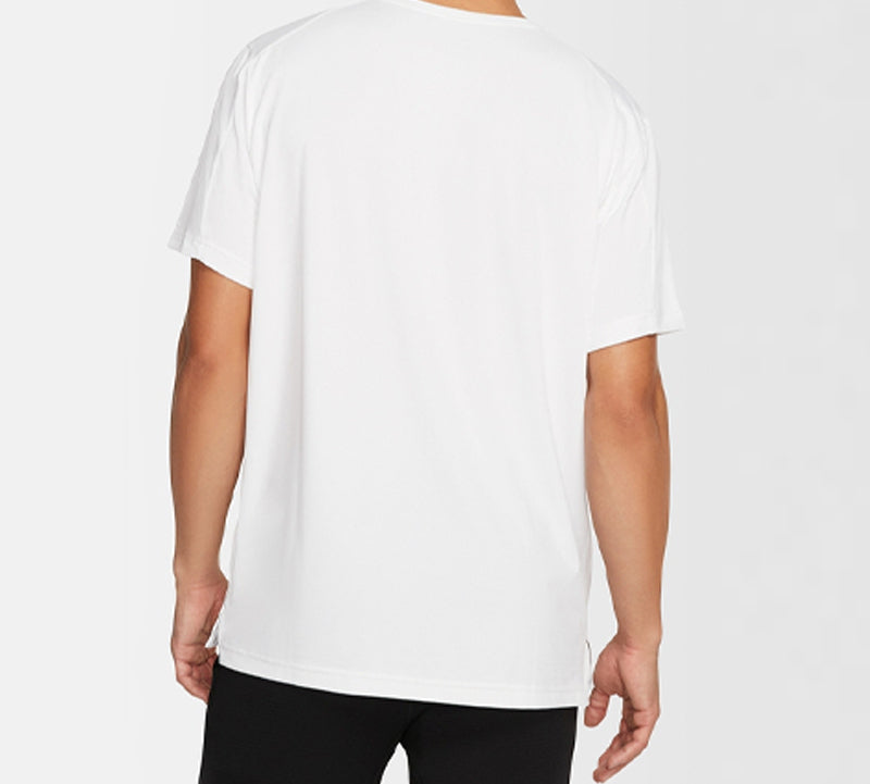 Nike Pro Short Sleeve Training Tops Breathable Quick Dry White CJ4612-100