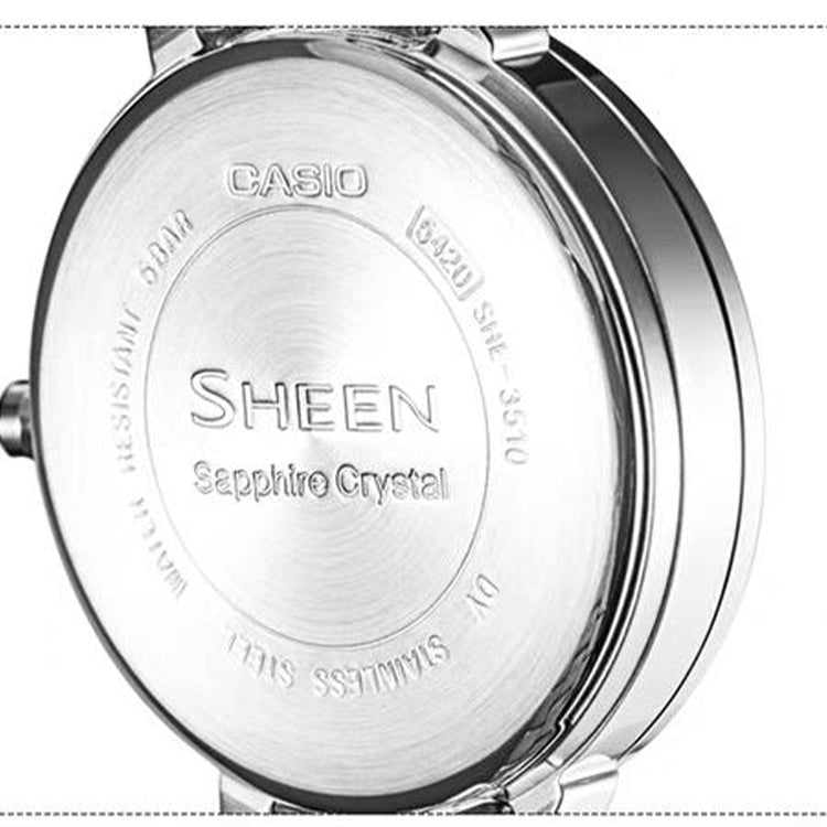 CASIO SHEEN Series Quartz Silver Analog SHE-3510D-2A