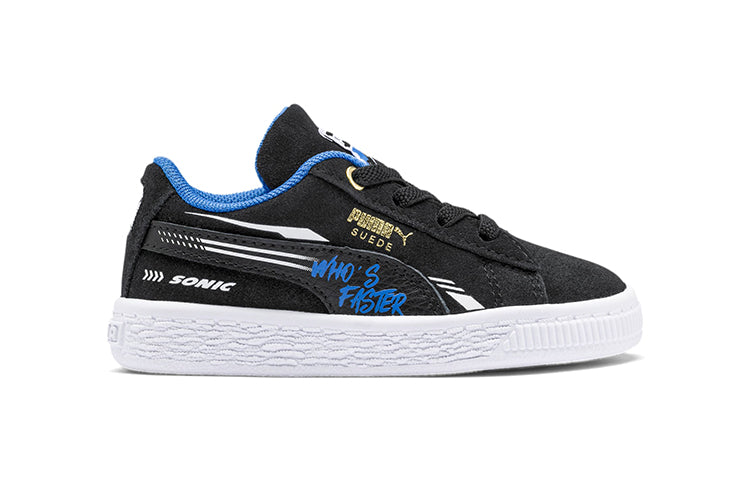 (TD) SEGA x PUMA Suede Sonic Sneakers Black/Blue 371999-01