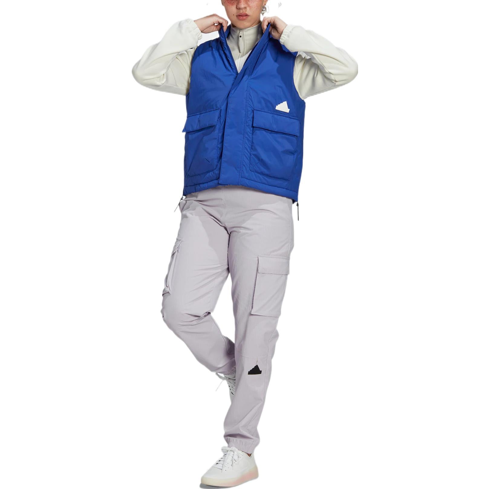 (WMNS) adidas Puffer Vest Asia Sizing 'Blue' HM2903