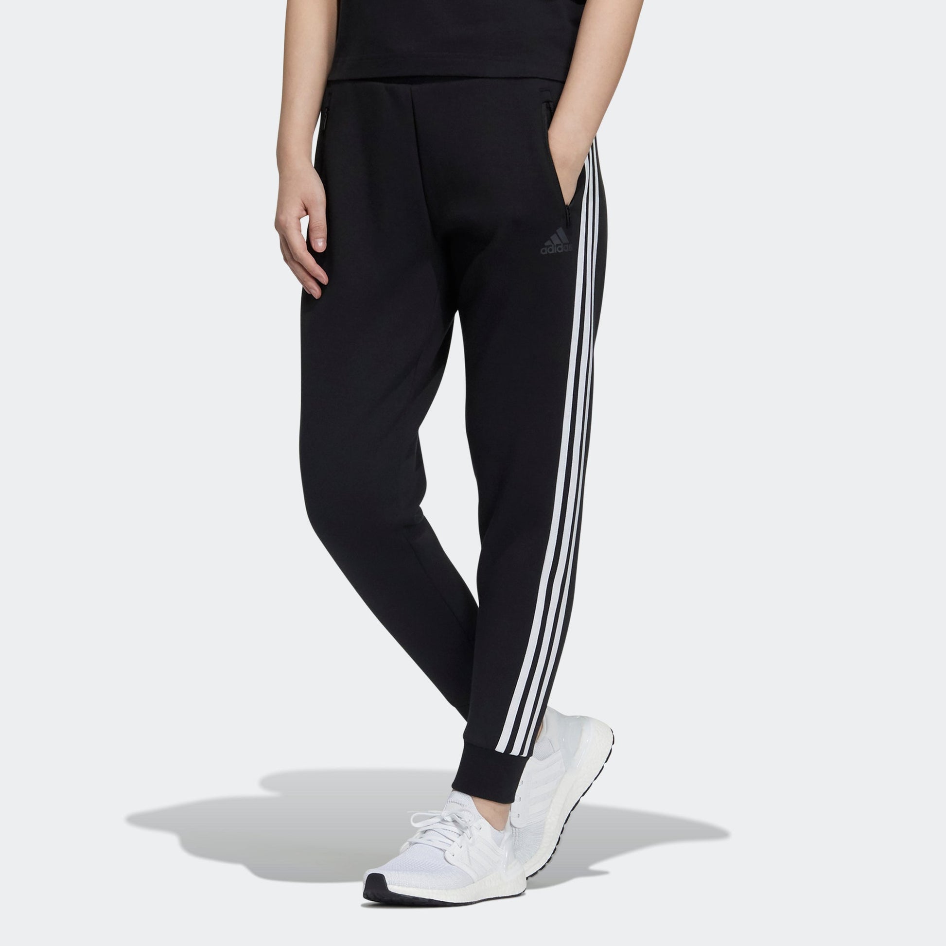 (WMNS) adidas Fi Pt Dk Side Stripe Bundle Feet Sports Pants/Trousers/Joggers Black GT6826