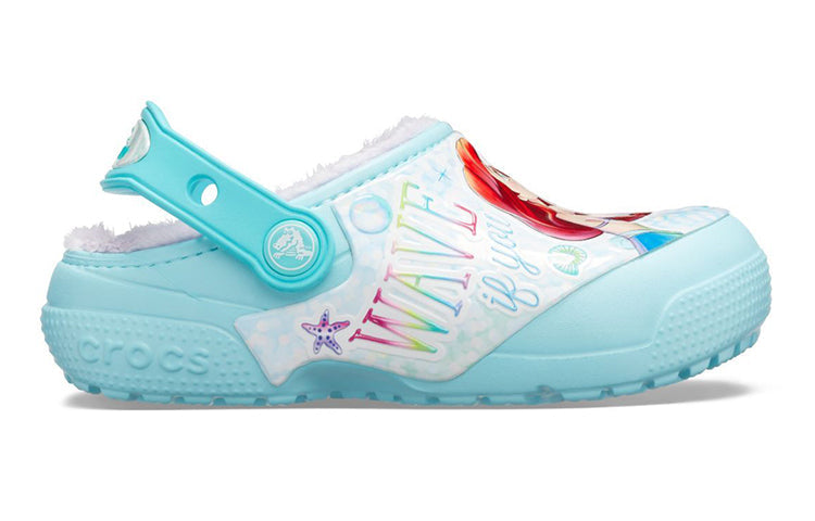 (GS) Crocs Fun Lab Disney Little Mermaid Clogs 'Sky Blue White' 206281-4O9