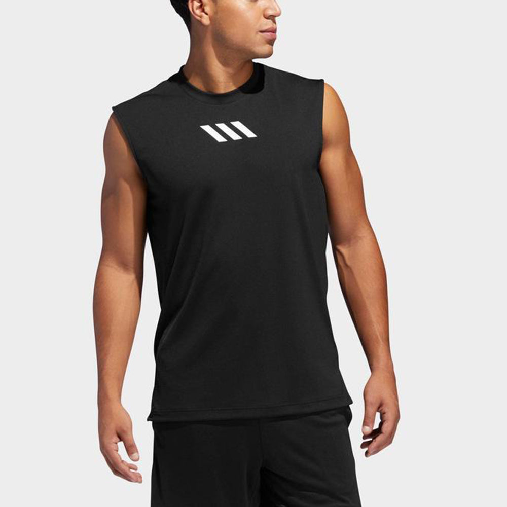 Men's adidas Pm Sl Tank Running Training Breathable Basketball Jersey/Vest Black DT2921