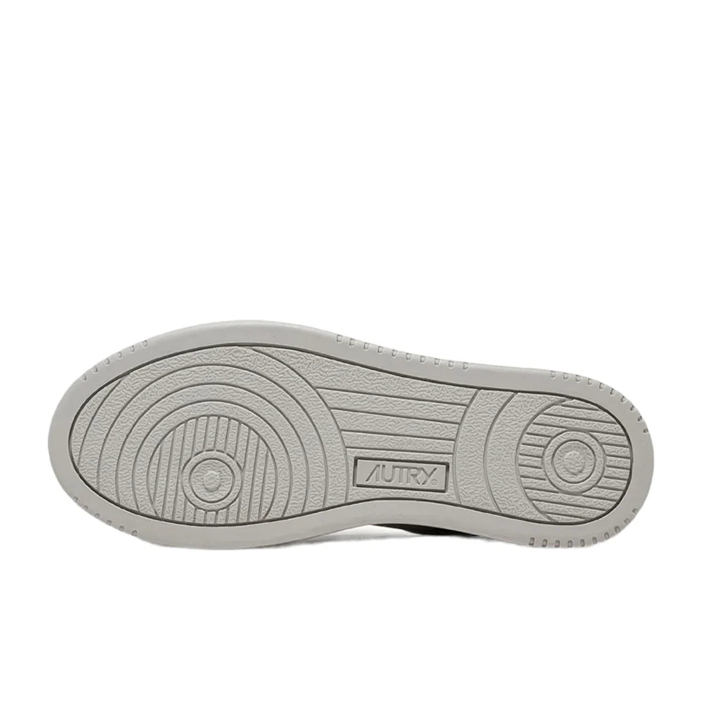 (WMNS) AUTRY Medalist Low Leather 'White Grey and Red Logo' AULW-CCC1