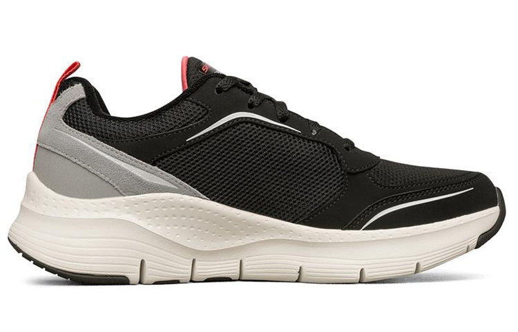 (WMNS) Skechers Arch Fit Low-Top Black/Grey 149413-BKCL