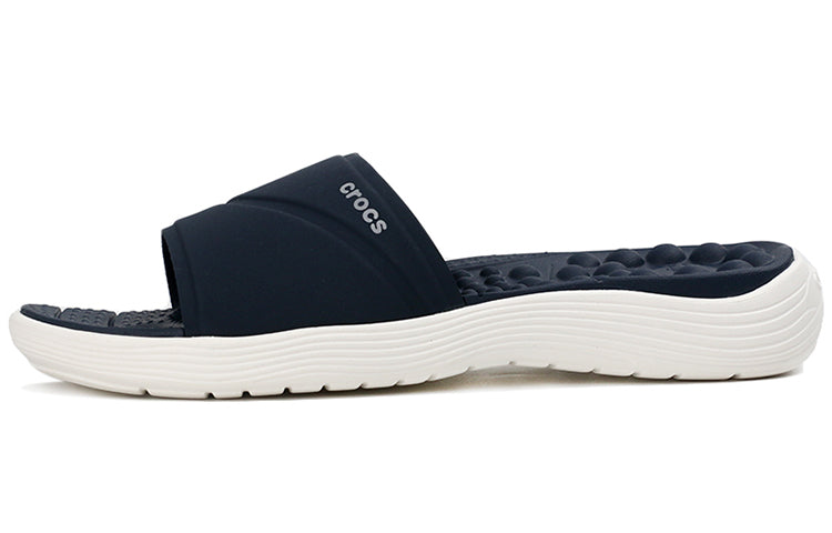 (WMNS) Crocs Reviva Lightweight Cozy Flat Casual Deep Blue Slippers 205474-462