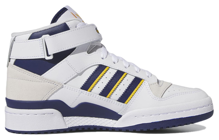 (WMNS) adidas Forum Mid 'White Blue Yellow' IE7416