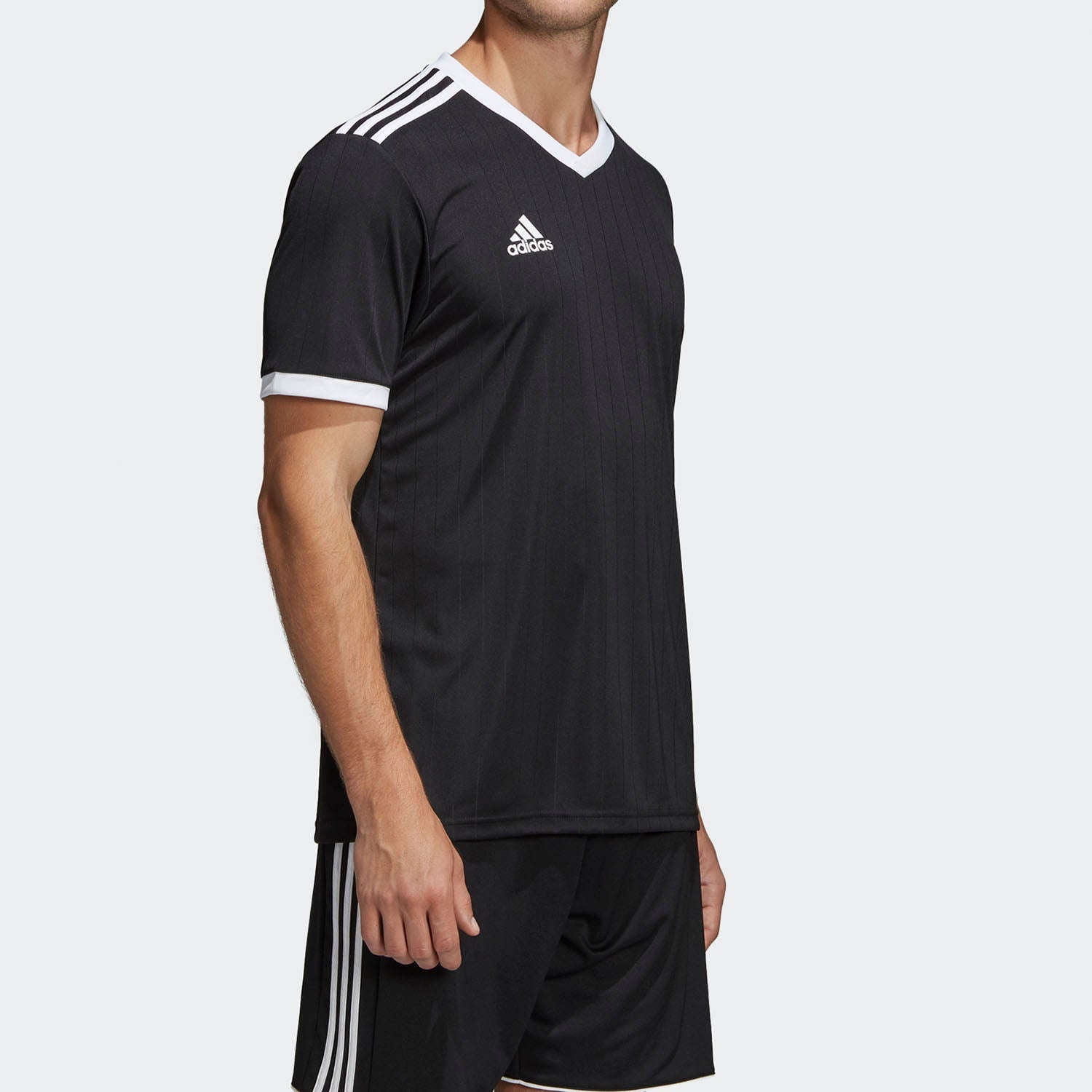 Men's adidas Athleisure Casual Sports Training Short Sleeve Black T-Shirt CE8934