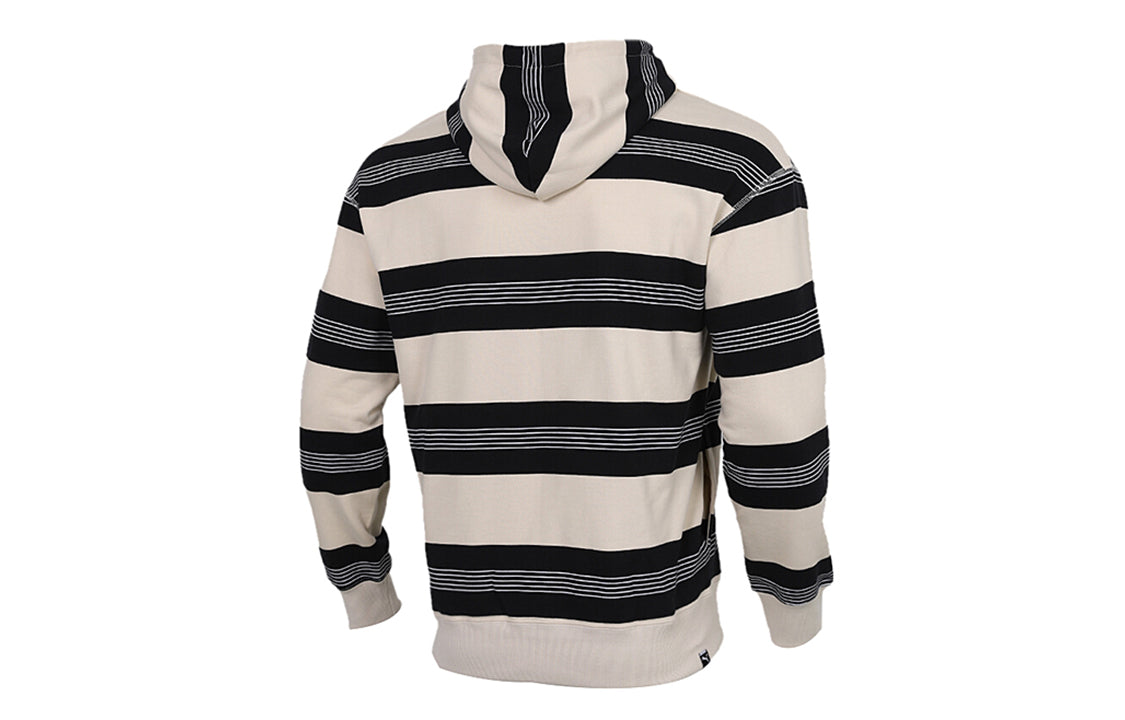 PUMA Downtown Striped Hoodie 'Beige Black White' 599188-85