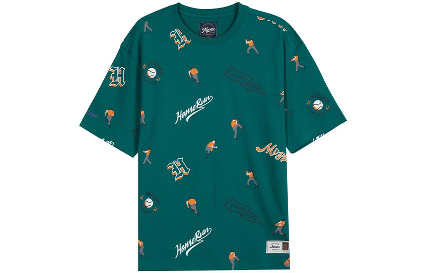 Mizuno Heritage Casual T-shirt 'Green' D2CA31H9