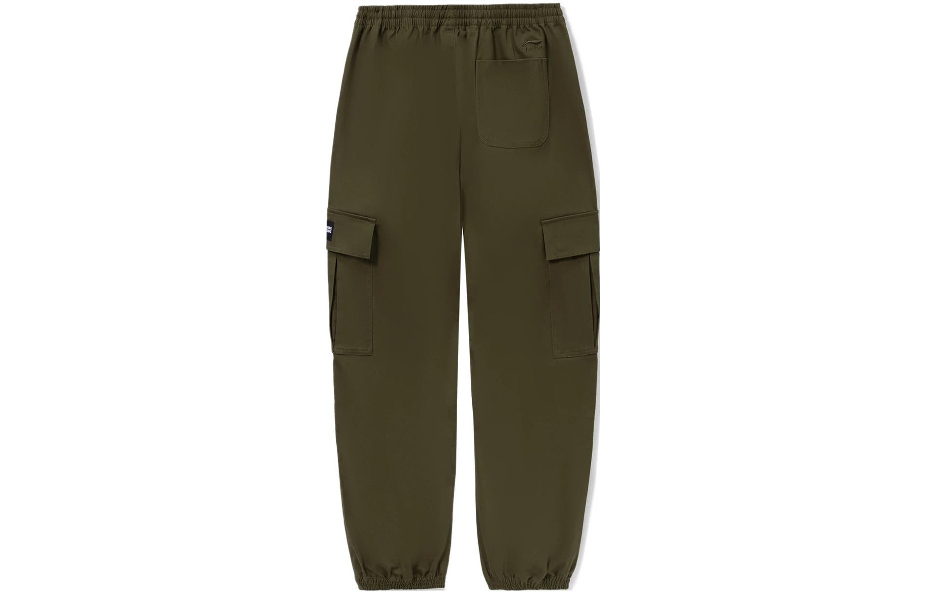 Li-Ning Skateboarding Cargo Joggers Pants 'Olive Green' AKXS085-3