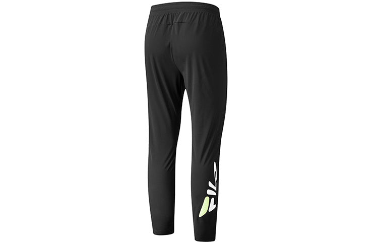 FILA ATHLETICS Knit Gym Running Sports Pants Black A11M022602F-BK