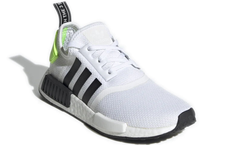 (GS) adidas NMD_R1 J 'White Black Signal Green' FW2699