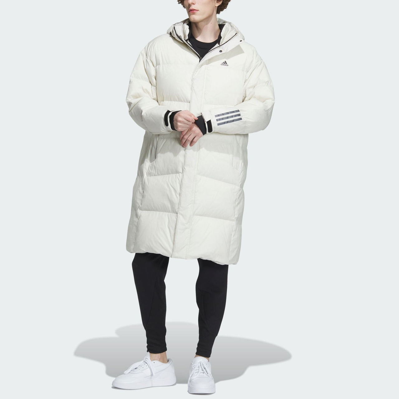 adidas Down Goose Long Jacket Asia Sizing 'White' IL8927