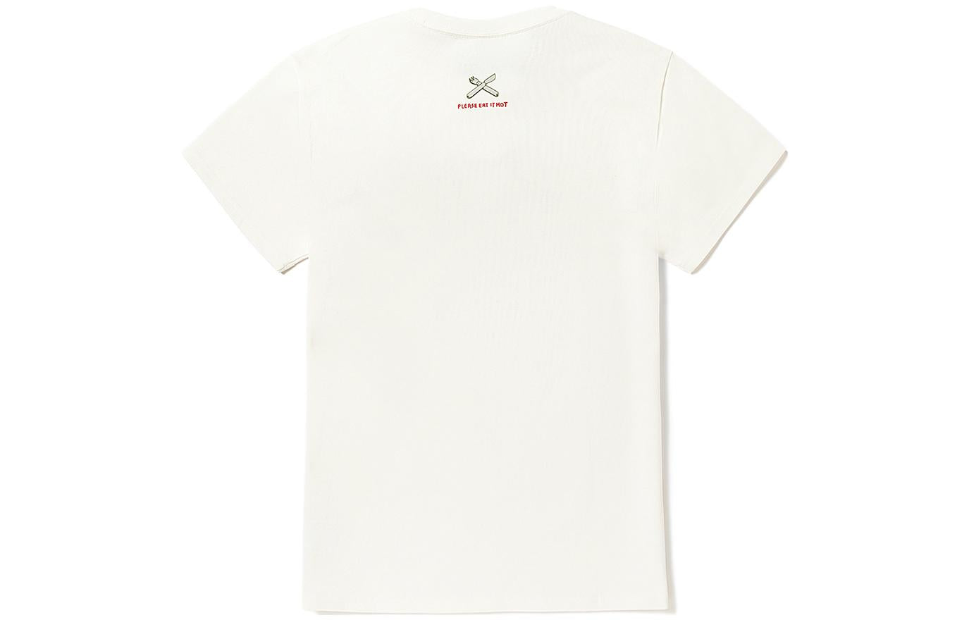 (WMNS) Vans X Otw Art Collection NUTTSH Wanton T-shirt 'Marshmallow' VN000EW5FS8