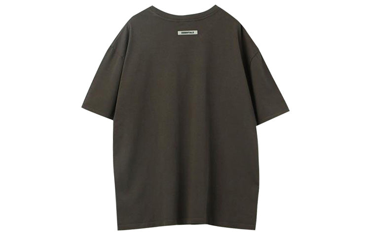 Fear of God Essentials Short Sleeve Black Logo Tee FOG-SS20-002