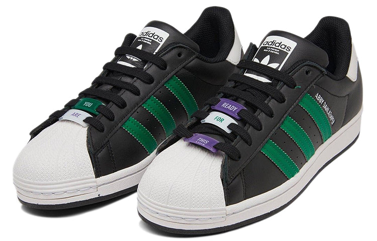 (WMNS) adidas Abby Dahlkemper x Superstar 'Black Bold Green' GV8825