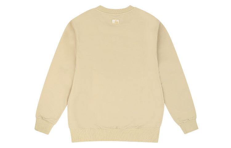 MLB Unisex Embroidery Logo Round-neck Sweatshir Khaki 31MT01011-07B