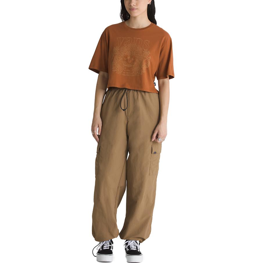 (WMNS) Vans Petal Pusher Crop Top T-shirt 'Orange' VN000K556KY