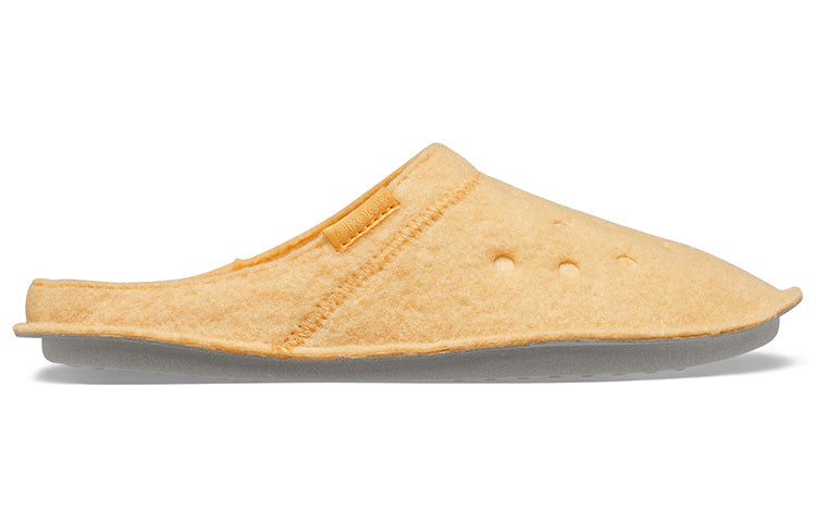 Crocs Classic Casual Thicken Stay Warm Unisex Yellow Slippers 203600-838