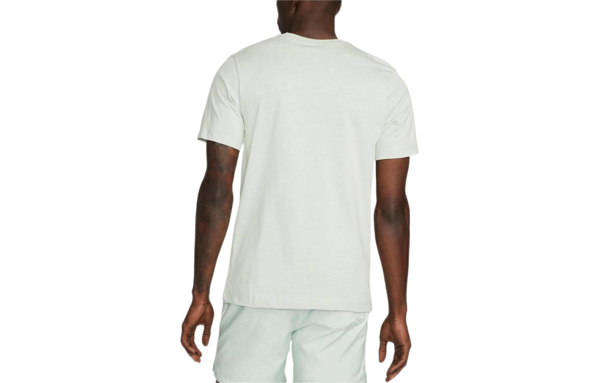 Men's Nike Solid Color Logo Embossing Round Neck Pullover Short Sleeve White T-Shirt DQ1112-017