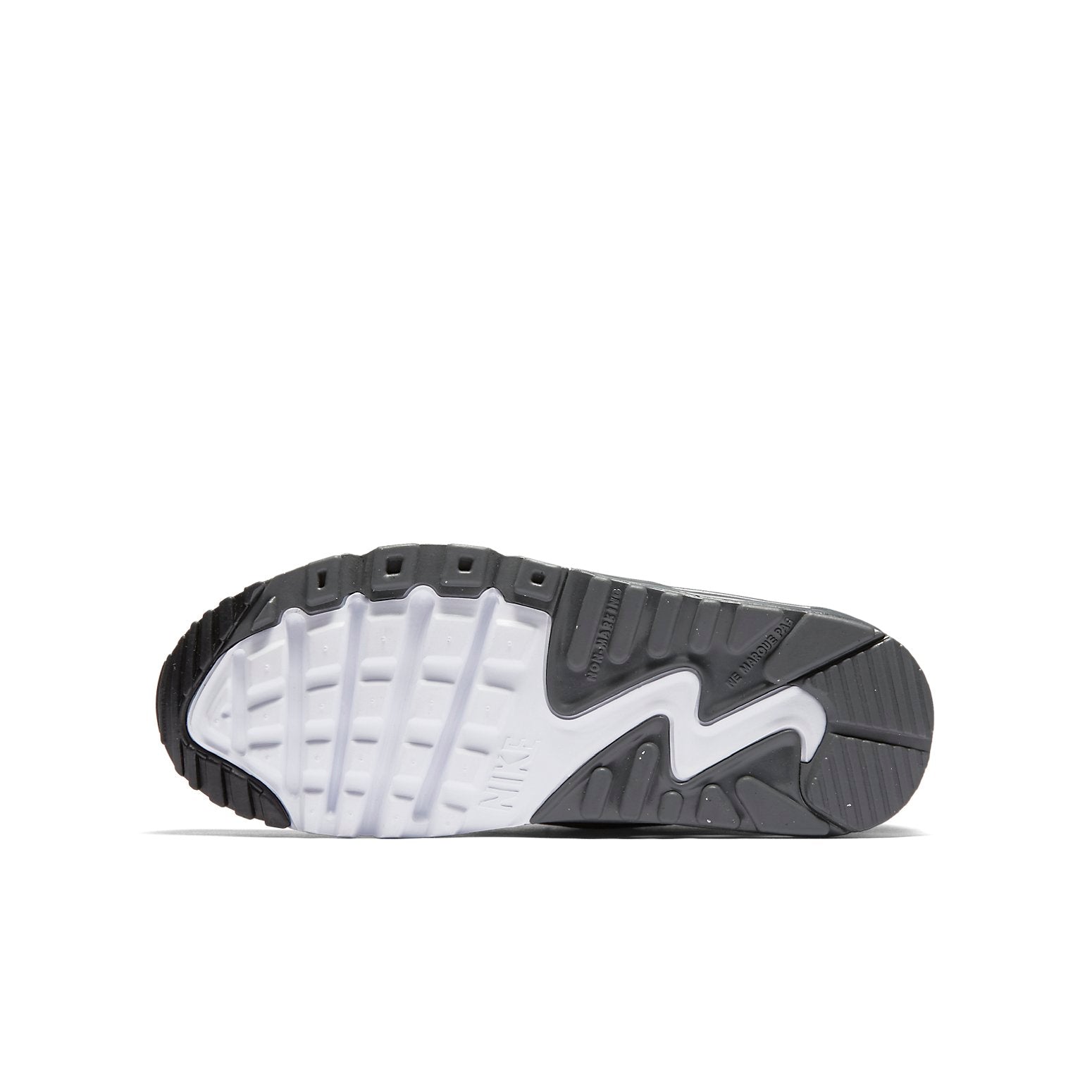 (GS) Nike Air Max 90 LTR Leather 'Black White Green' 833412-008