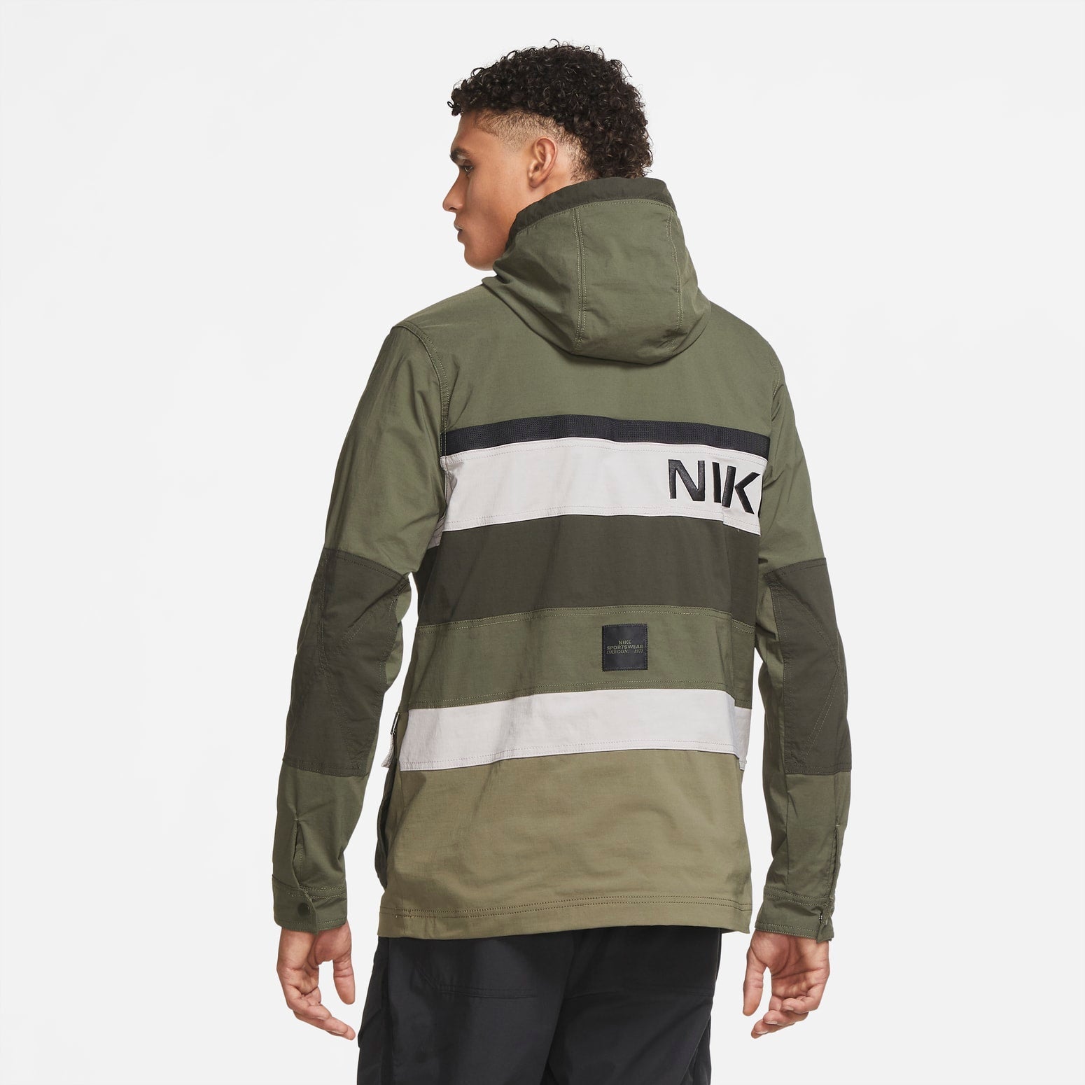 Nike Hype Hike Jacket 'Green Black' CU4220-033
