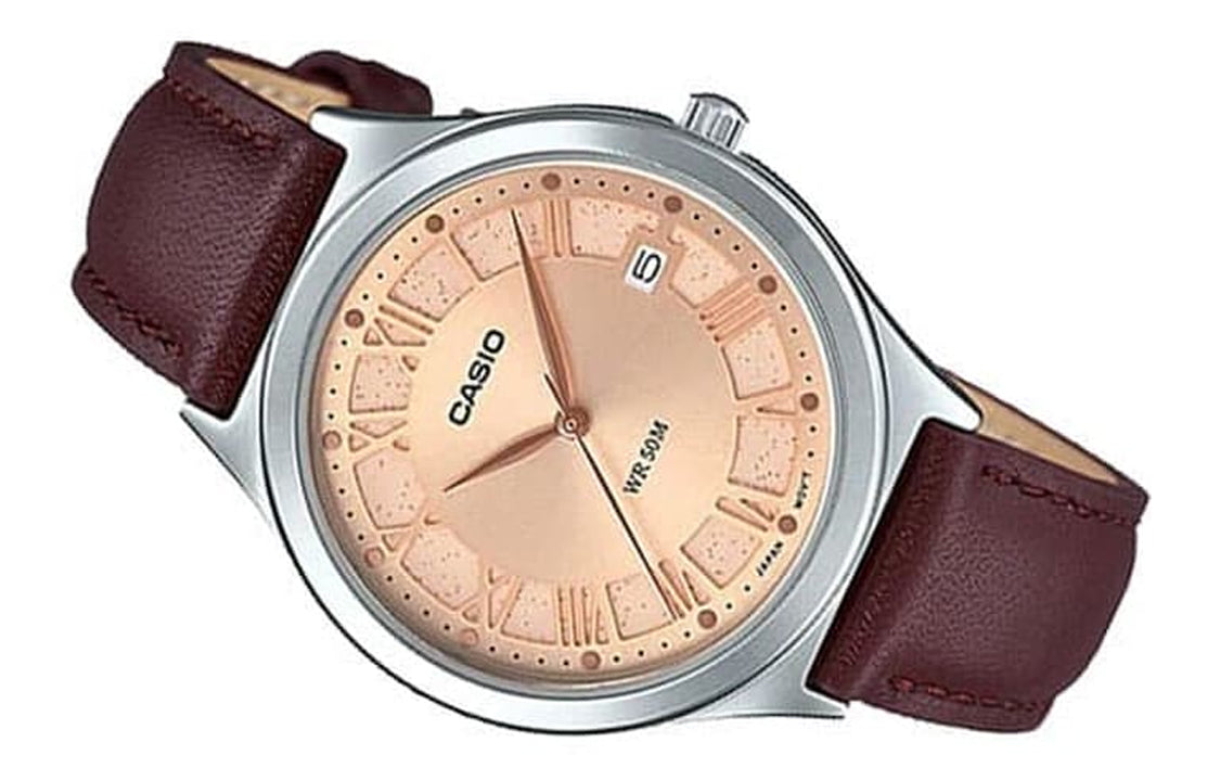 CASIO Female DRESS Japan / South Korea Fashion Brown Analog LTP-E141L-5A