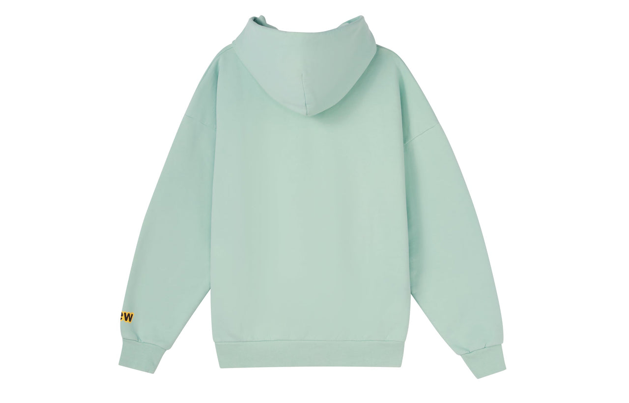 Drew House Mascot Smiling Face hooded Fleece Lined Unisex Mint Green DR-SS20-004