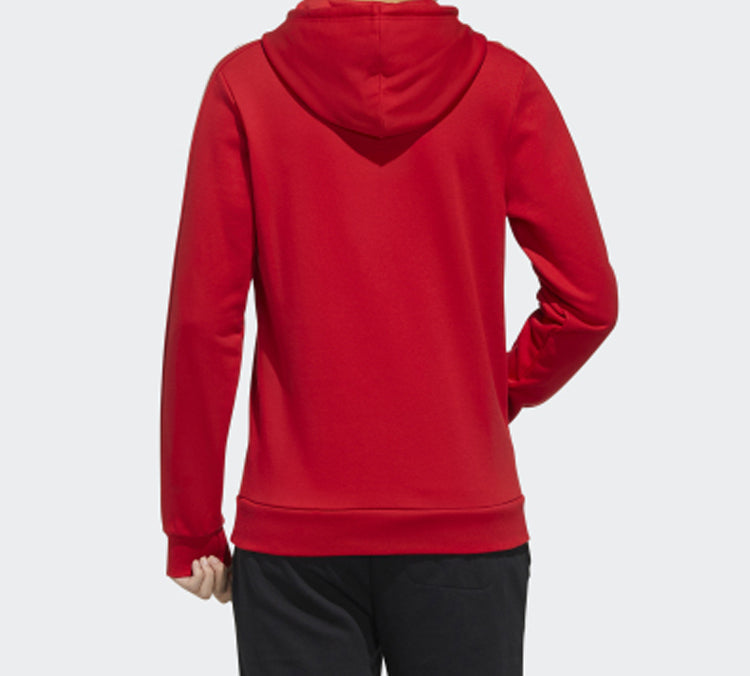 adidas neo M Ce 6S Hdy Side Stripe Knit Sports Pullover Red FU1070