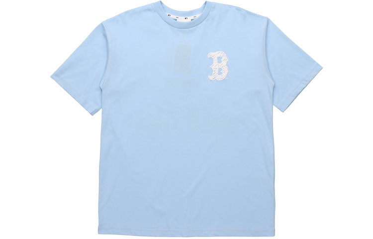 MLB Boston Red Sox Loose Short Sleeve Unisex Sky Blue 31TS15031-43S