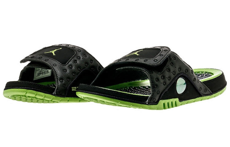 Jordan Hydro 13 Retro Slide 'Black Green' 684915-025