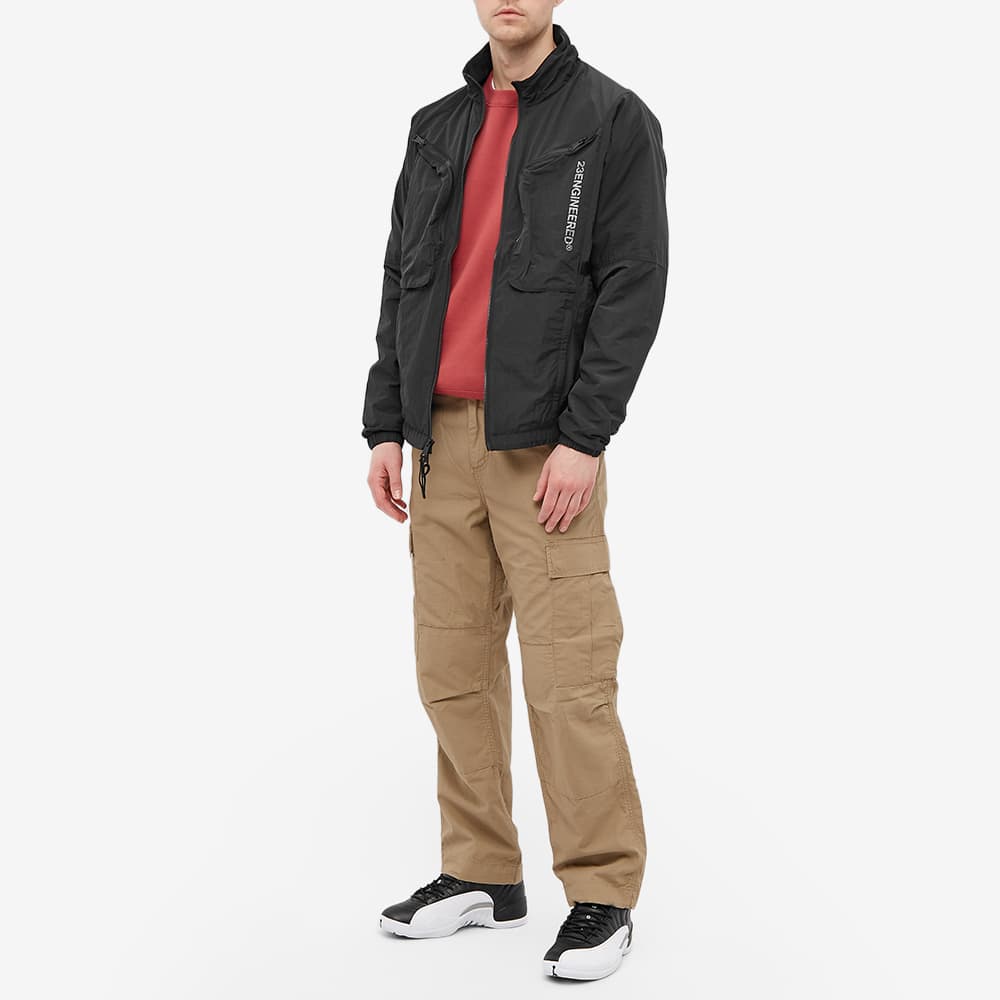 Air Jordan Solid Color Alphabet Stand Collar Jacket Men's Black DJ0255-010