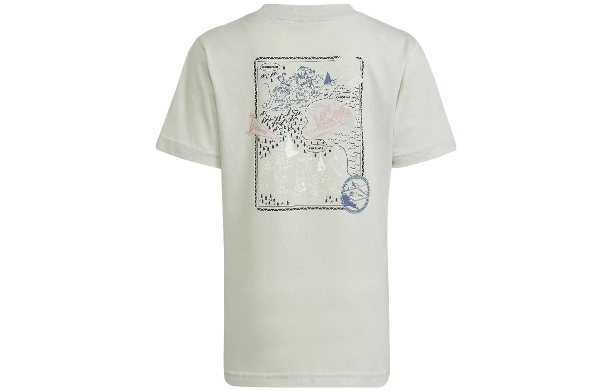 (GS) adidas Originals X Disney Mickey And Friends T-Shirts 'White' HK9803