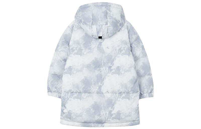 (GS) Skechers Basic Letter Woven Down Jacket 'White Black' P423B012-03HT