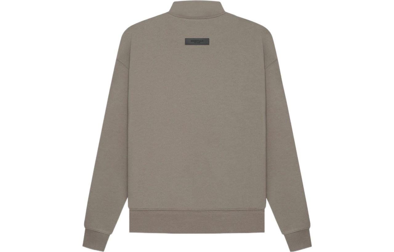 Fear of God Essentials SS22 Mockneck Desert Taupe Logo FOG-SS22-398