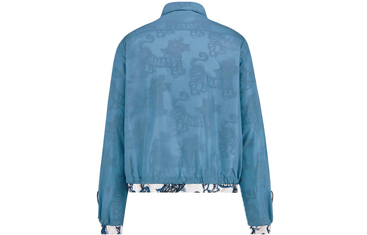 Men's DIOR x Kenny Scharf Crossover SS22 Zipper Jacket Blue 213C522B3830-C585