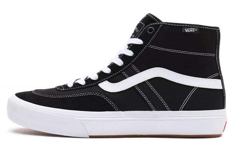 Vans Crockett High Breathable Non-Slip Wear-resistant Casual Skateboarding Shoes Black VN0A5JIGY28