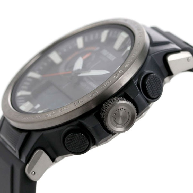 CASIO Waterproof Sports Shockproof Solar Powered Mens Black Digital PRW-60Y-1AER