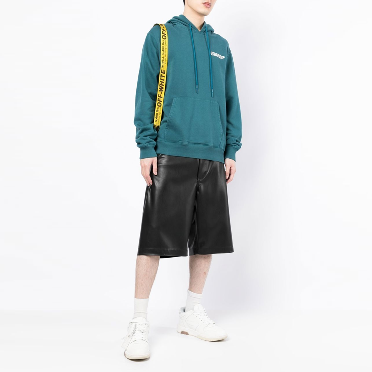 Off-White Logo-Print Hoodie OMBB097S22FLE0134801